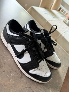 Black & White Panda Low-Top dunks Athletic Sneakers